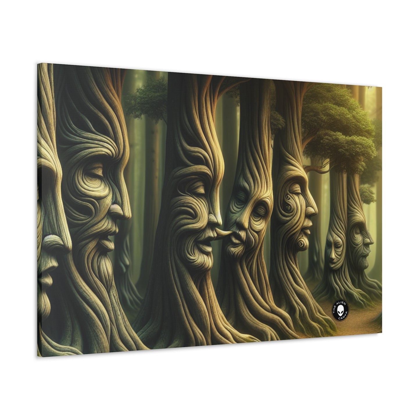 "Whispering Trees: Secrets of the Mystic Forest" - The Alien Canva