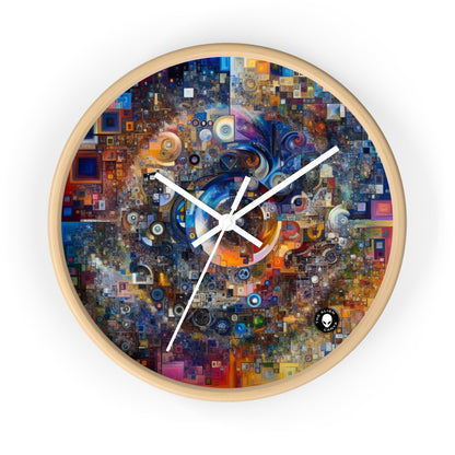 "Perception Distorted: A Postmodern Commentary on Reality" - The Alien Wall Clock Postmodern Art