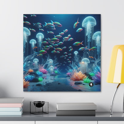 "Neon Dreams: The Underwater Wonderland" - The Alien Canva