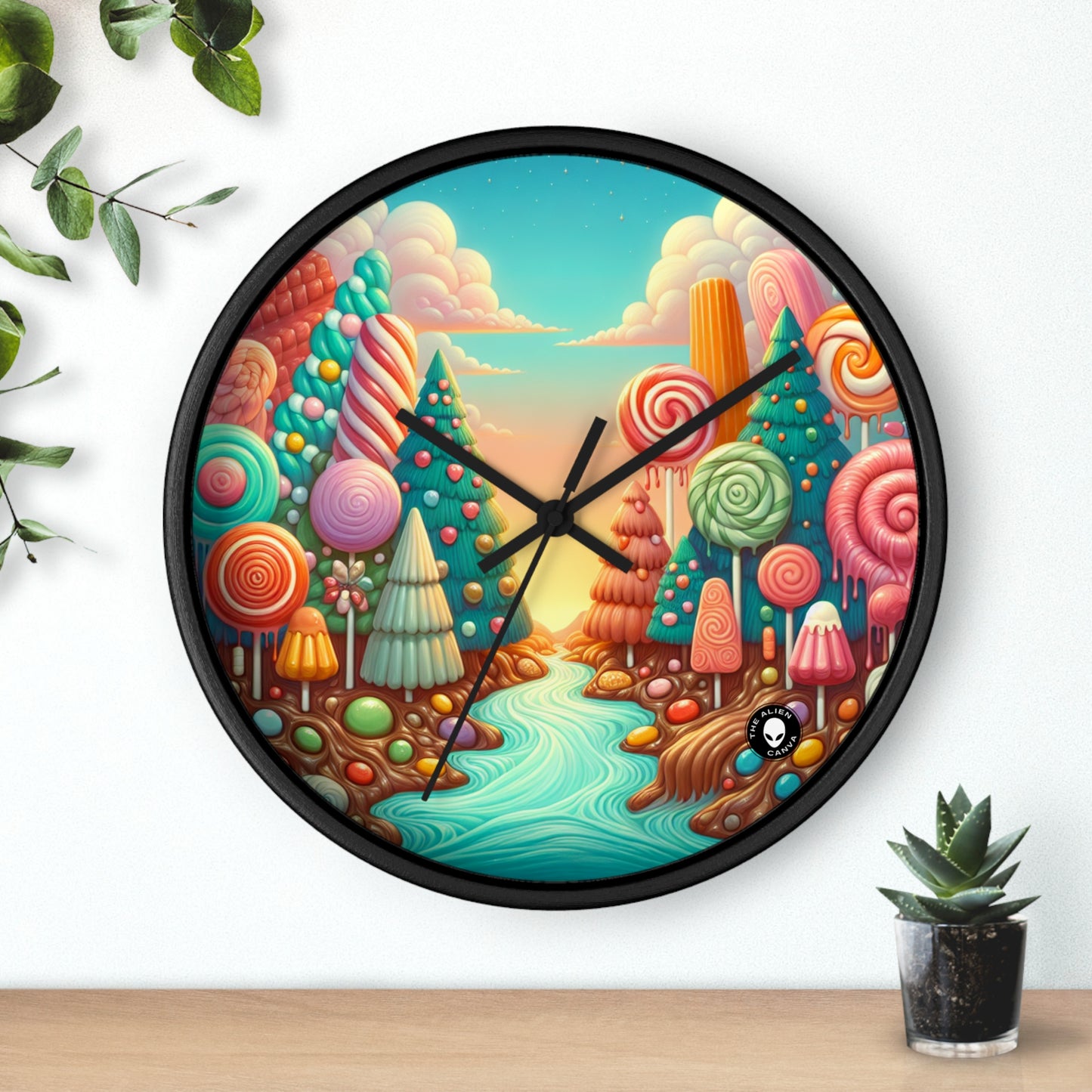 "Sugar Rush Forest" - L'horloge murale extraterrestre