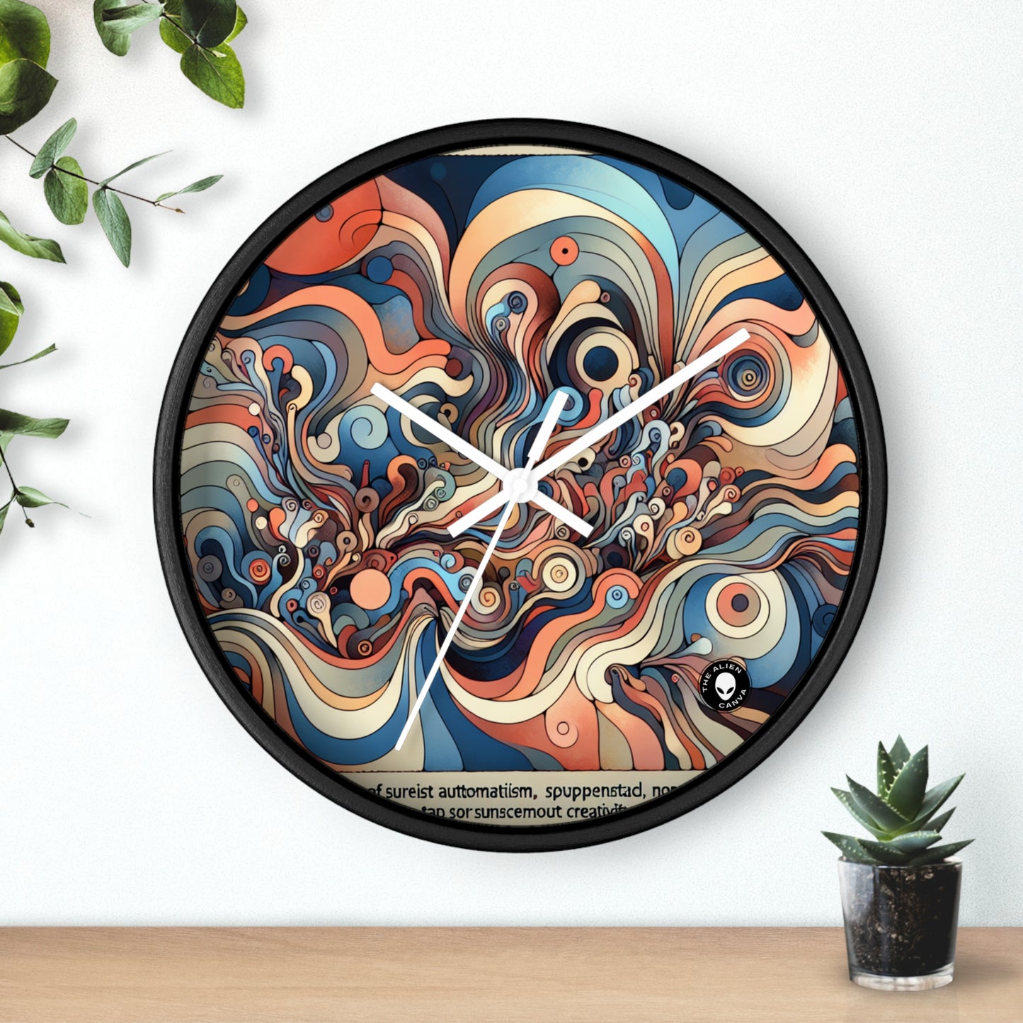 "Unleashing the Unconscious: A Surrealistic Exploration" - The Alien Wall Clock Surrealist Automatism