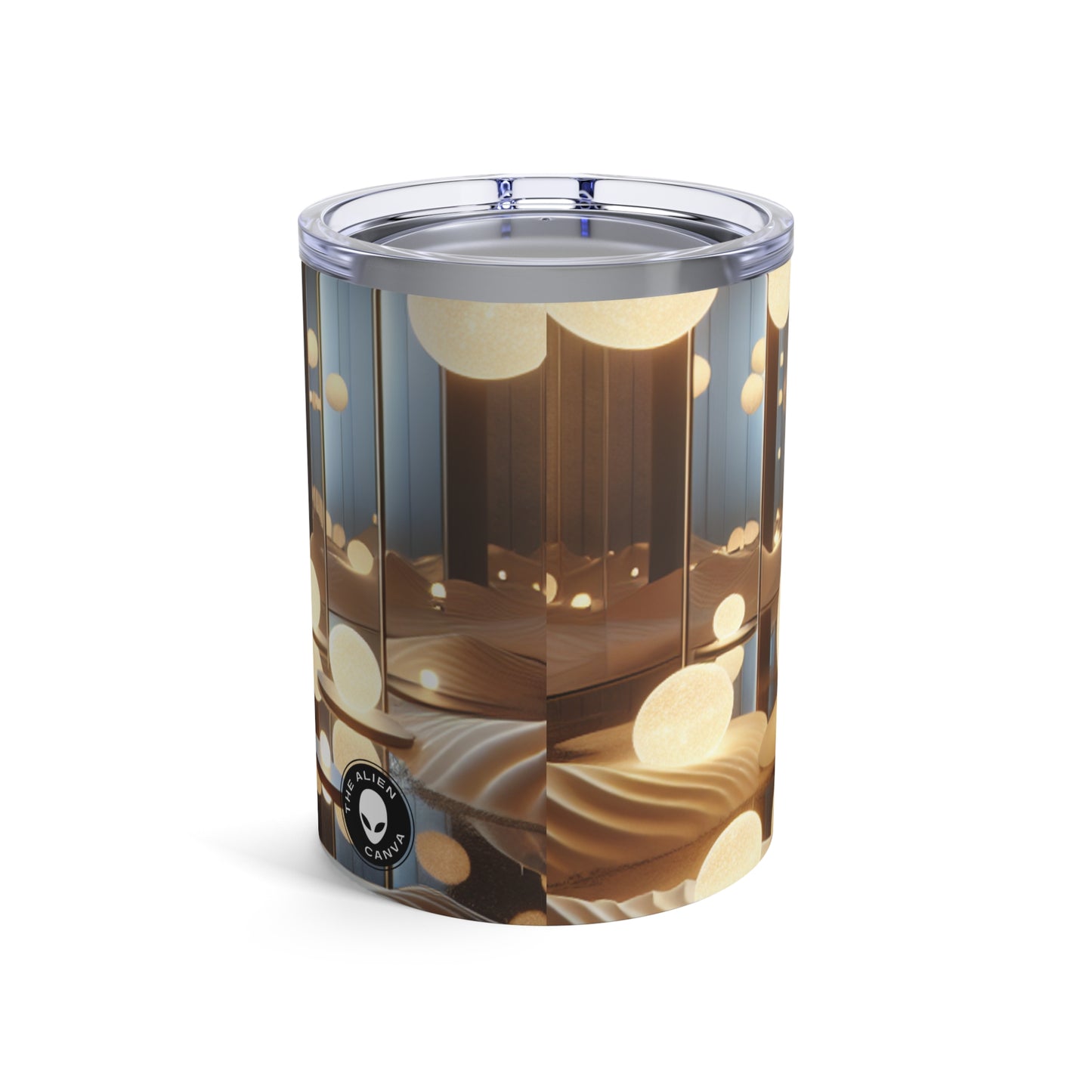 "Réflexions temporelles : une installation artistique interactive sur le temps et la mémoire" - The Alien Tumbler 10oz Installation Art