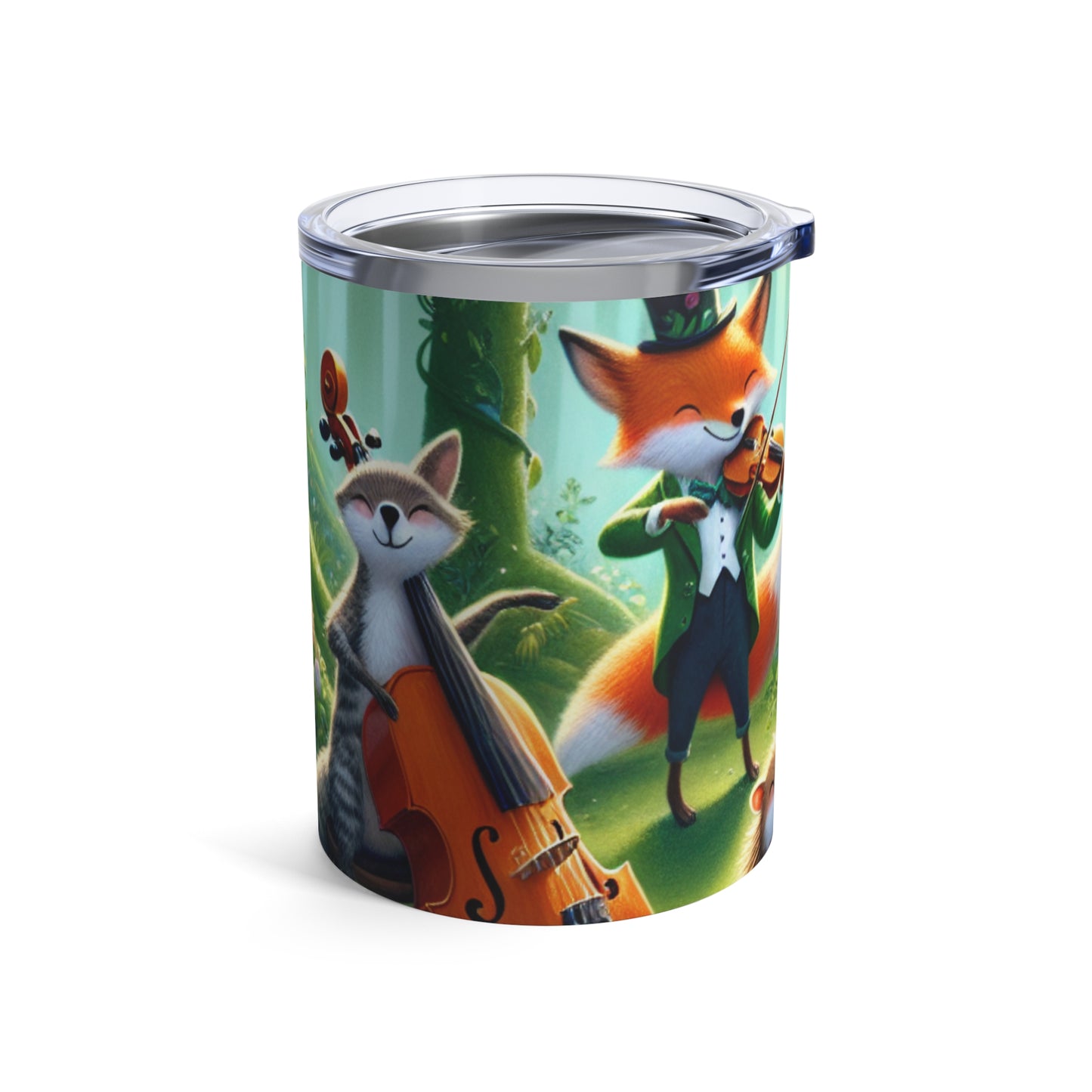 "Melodious Menagerie: Musical Animals in the Enchanted Forest" - The Alien Tumbler 10oz