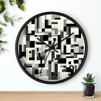 "Paisaje urbano en el cubismo analítico" - El reloj de pared alienígena Cubismo analítico