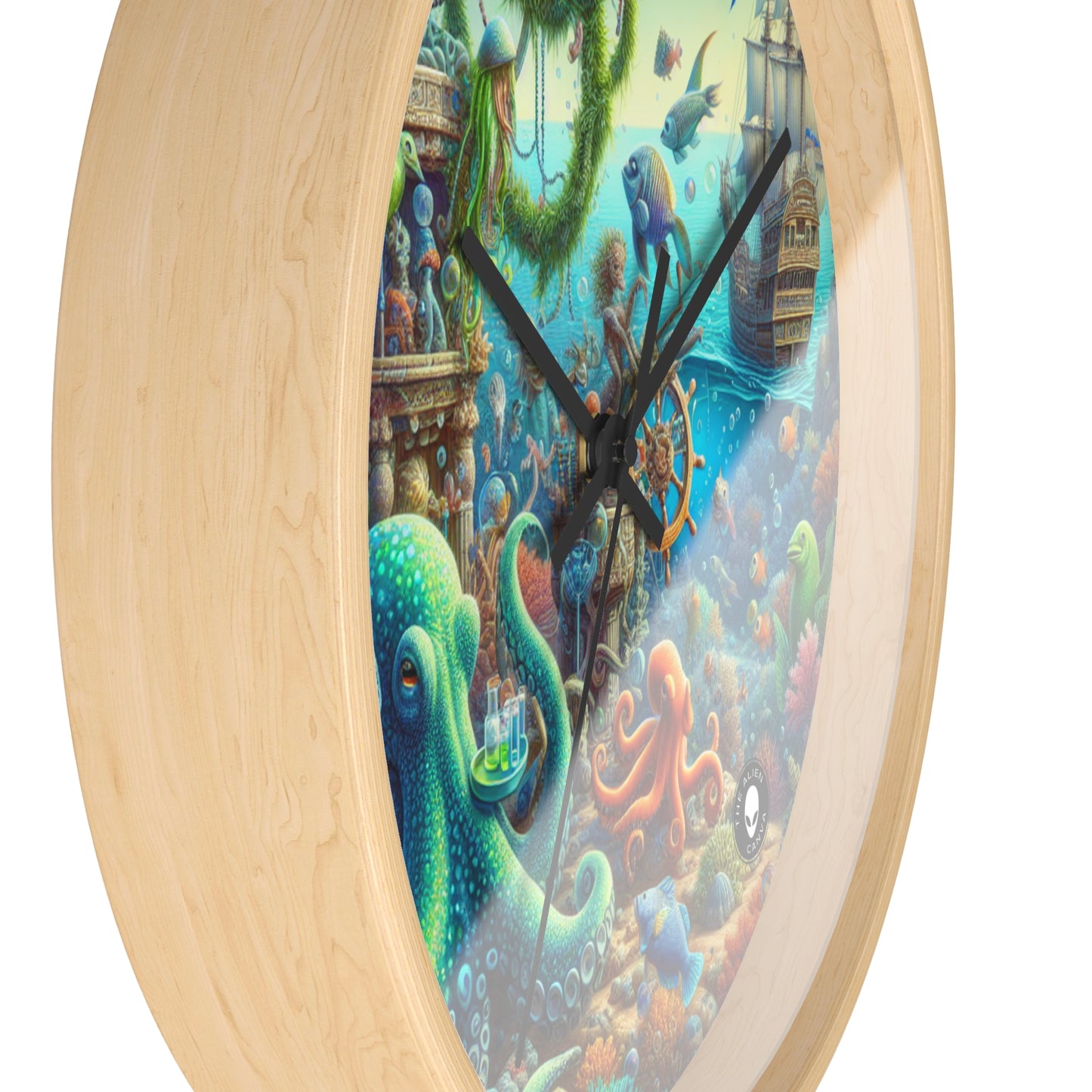 "Fiesta submarina" - El reloj de pared extraterrestre