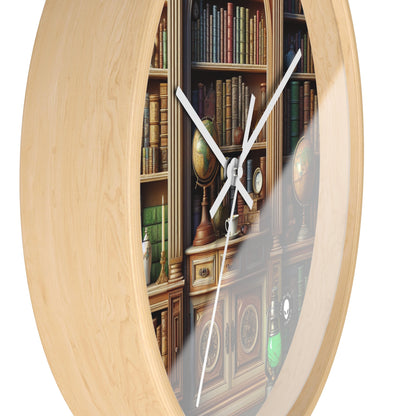 "Revealed Wonders: A Trompe-l'oeil Journey to an Underwater Oasis" - The Alien Wall Clock Trompe-l'oeil