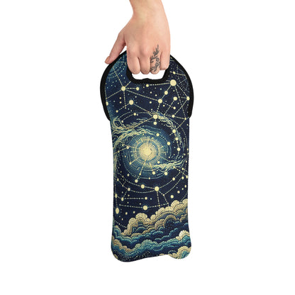 "Dotting the Heavens" - The Alien Wine Tote Bag Estilo puntillismo