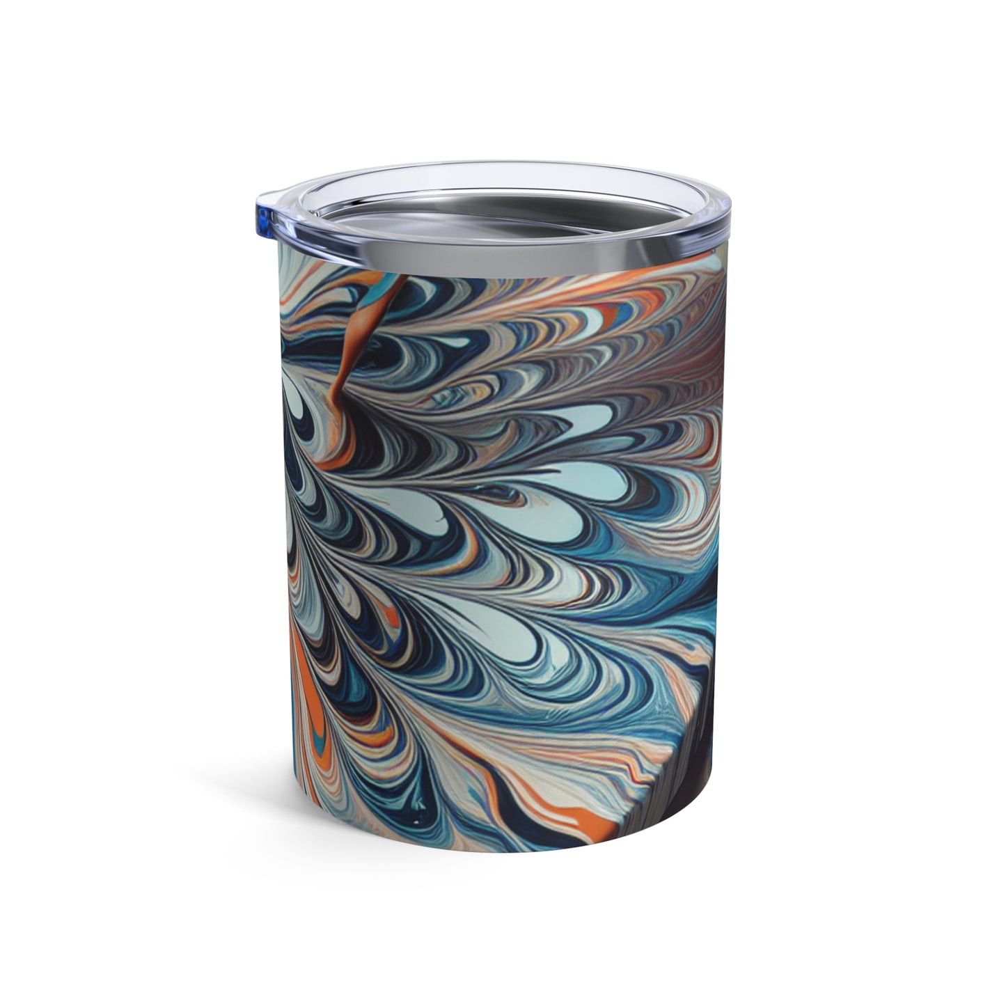 « Incliner la toile : Exploration du versage acrylique » - The Alien Tumbler 10oz Acrylique Pouring Style