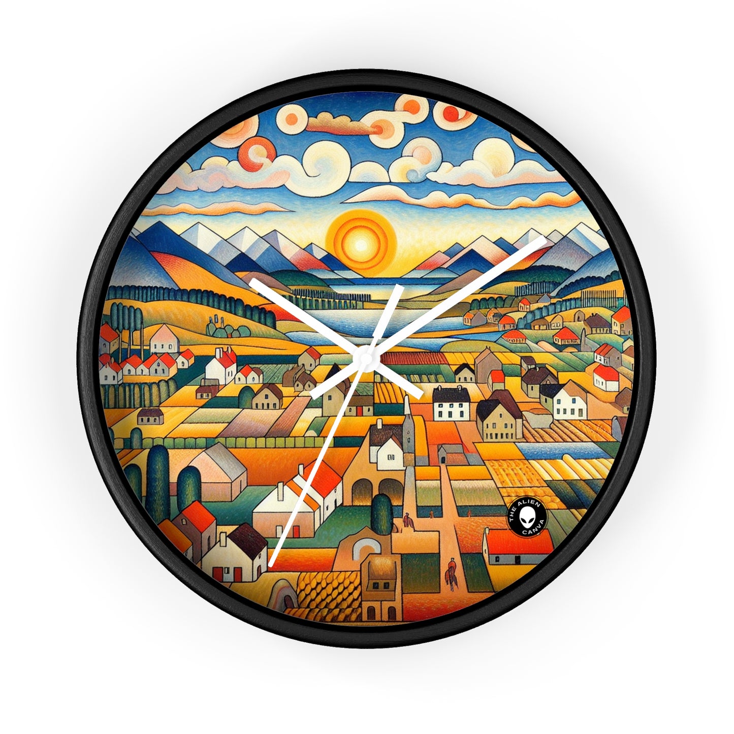 "Primal Paradise: A Vibrant Jungle Celebration" - The Alien Wall Clock Primitivism