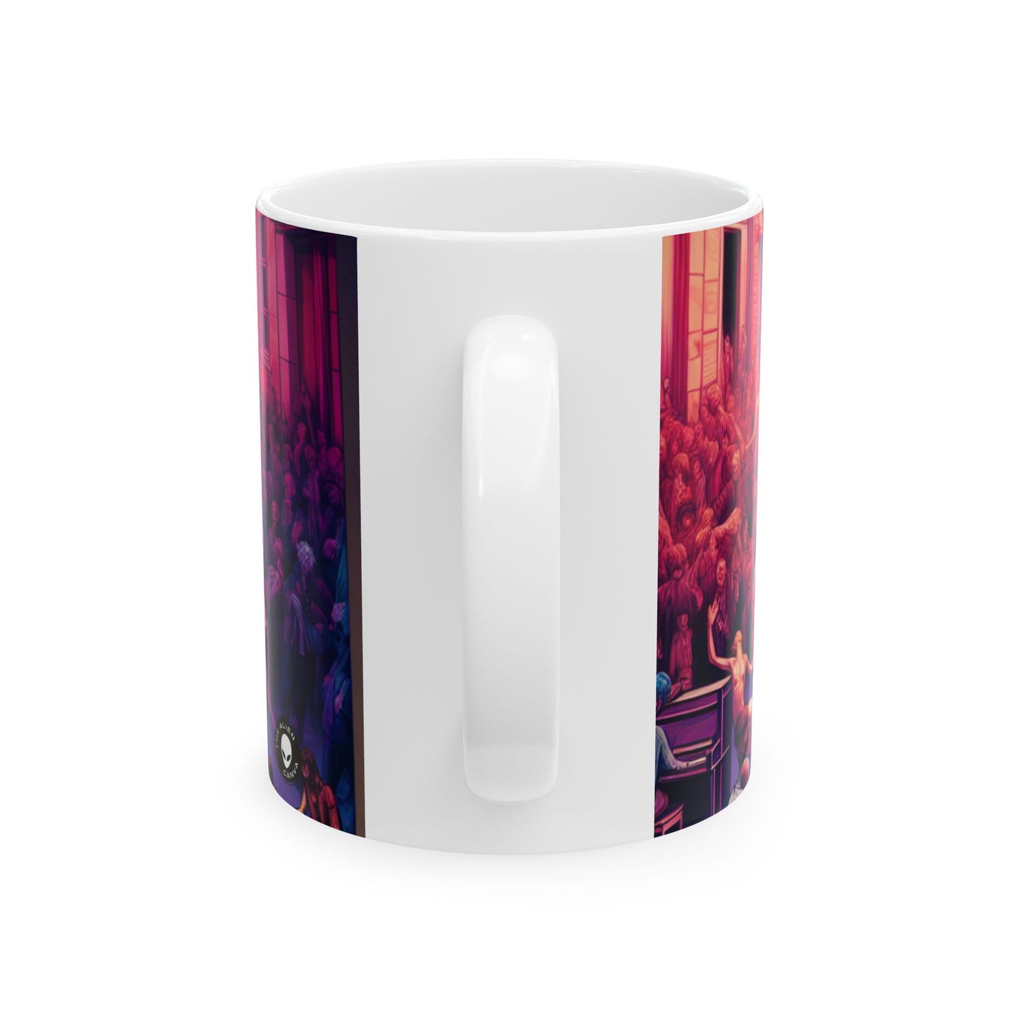 "Nature's Dance: An Immersive Visual Performance" - The Alien Ceramic Mug 11oz Performance Art