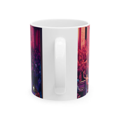 "Nature's Dance: An Immersive Visual Performance" - La tasse en céramique Alien 11oz Performance Art