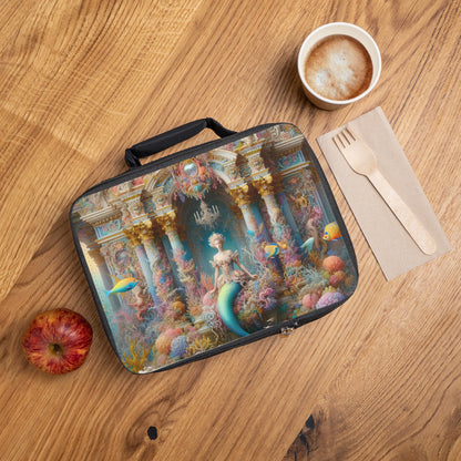 "Underwater Splendor: A Rococo Mermaid Palace" - The Alien Lunch Bag Rococo Style