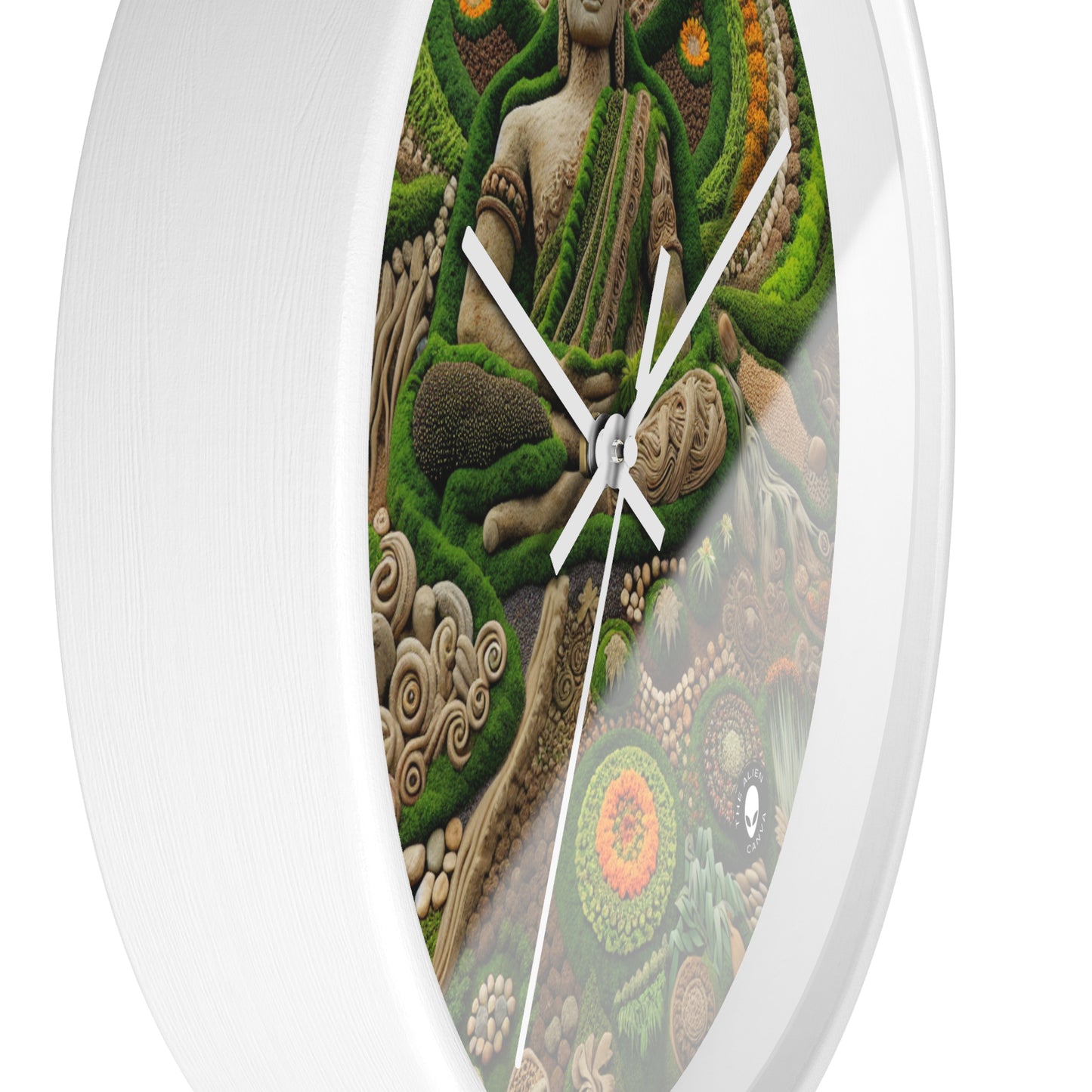 "Forest Mandala: Una armonía de la naturaleza" - El reloj de pared alienígena Earth Art