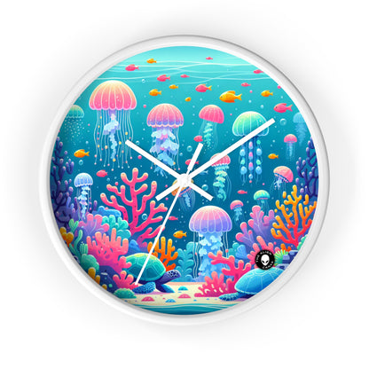 "Enchanting Underwater Symphony" - The Alien Wall Clock