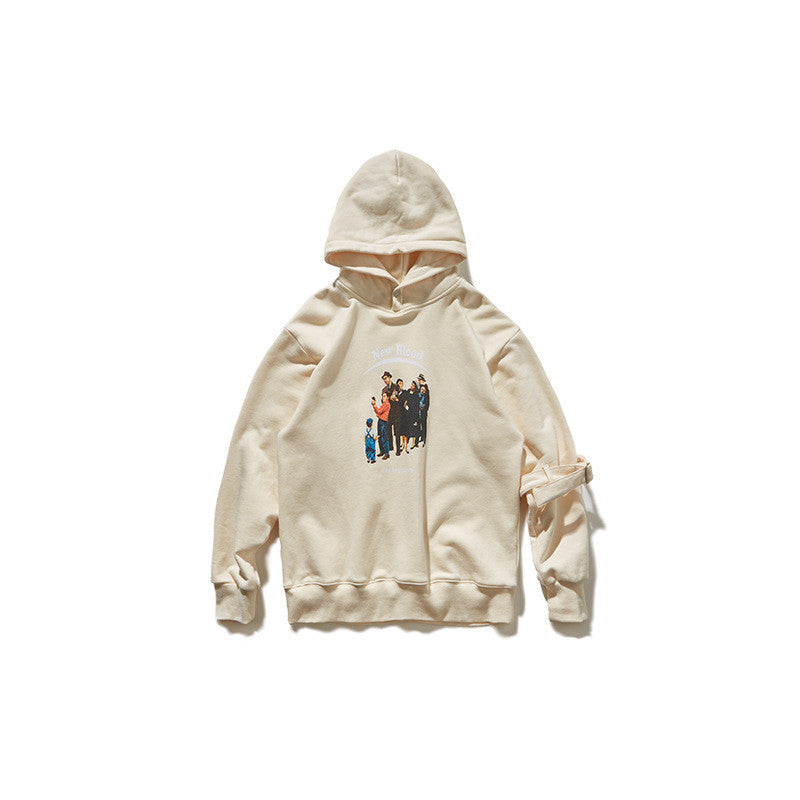 Printed hooded sweatshirt