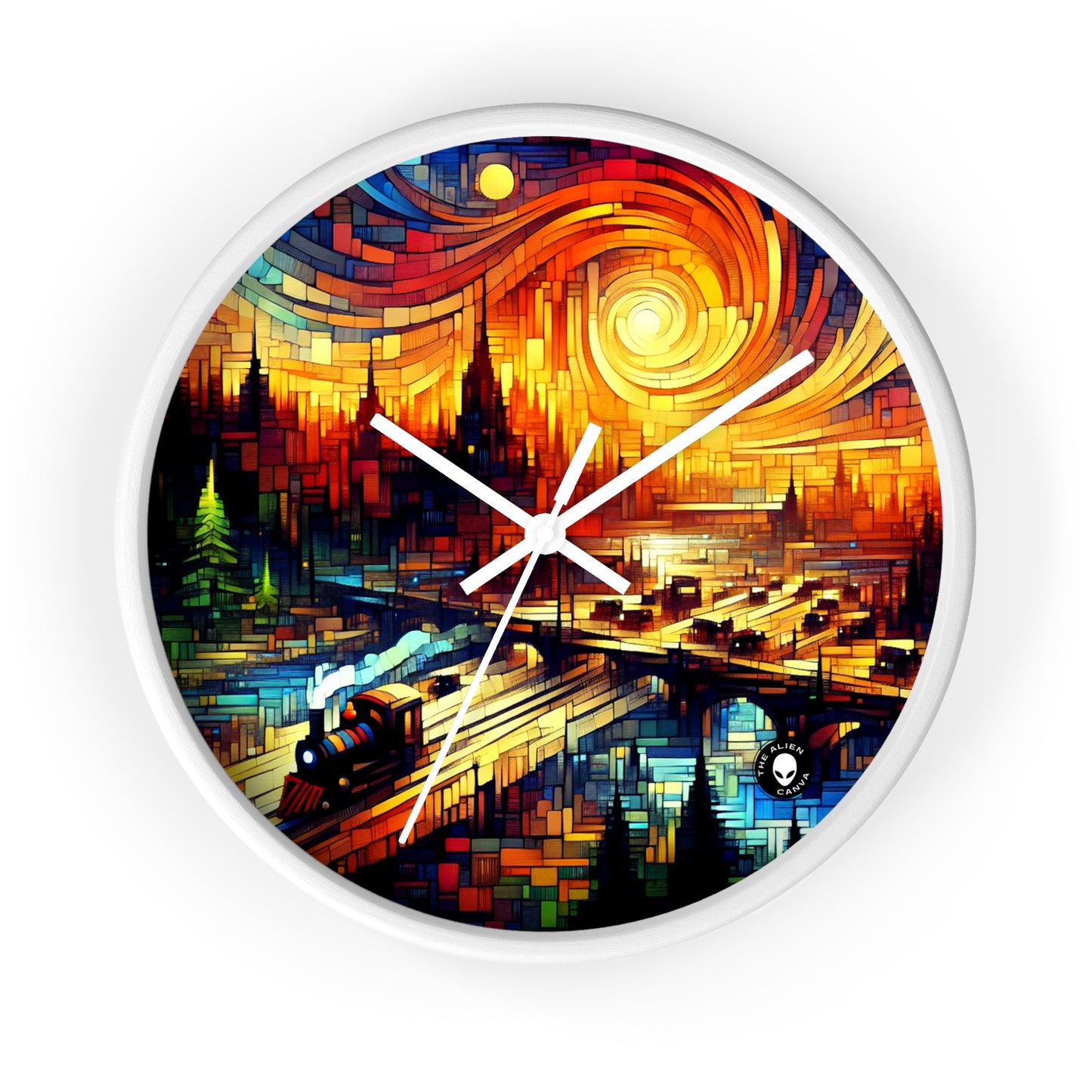 "Un mundo más allá: un paisaje de juego de fantasía épico" - Arte del videojuego The Alien Wall Clock