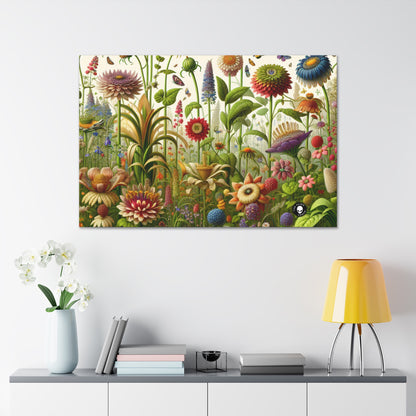 "Enchanted Garden: A Whimsical Scene" - The Alien Canva