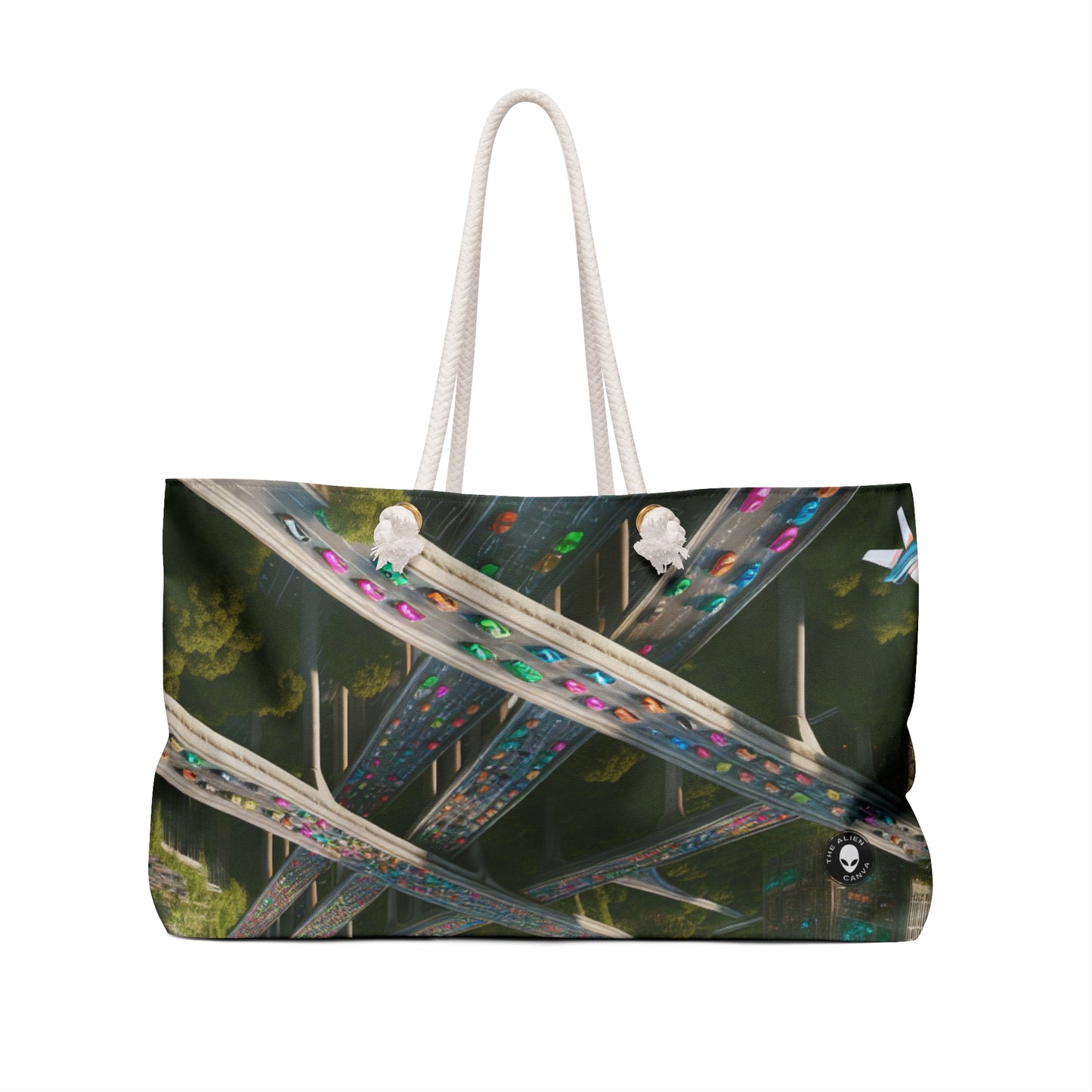 "Futuristic Utopia: Nature and Technology in Harmony" - The Alien Weekender Bag