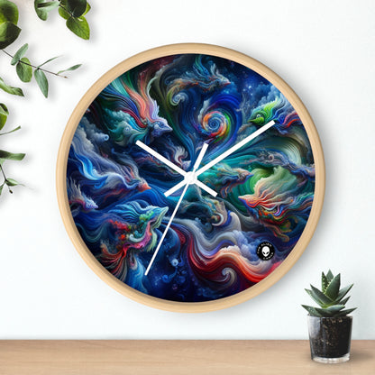 "Psychedelic Underwater Wonderland" - The Alien Wall Clock