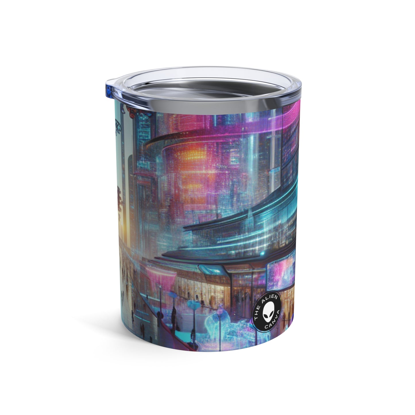 "Evolución digital: una experiencia de arte tecnológico" - The Alien Tumbler 10oz Electronic Art