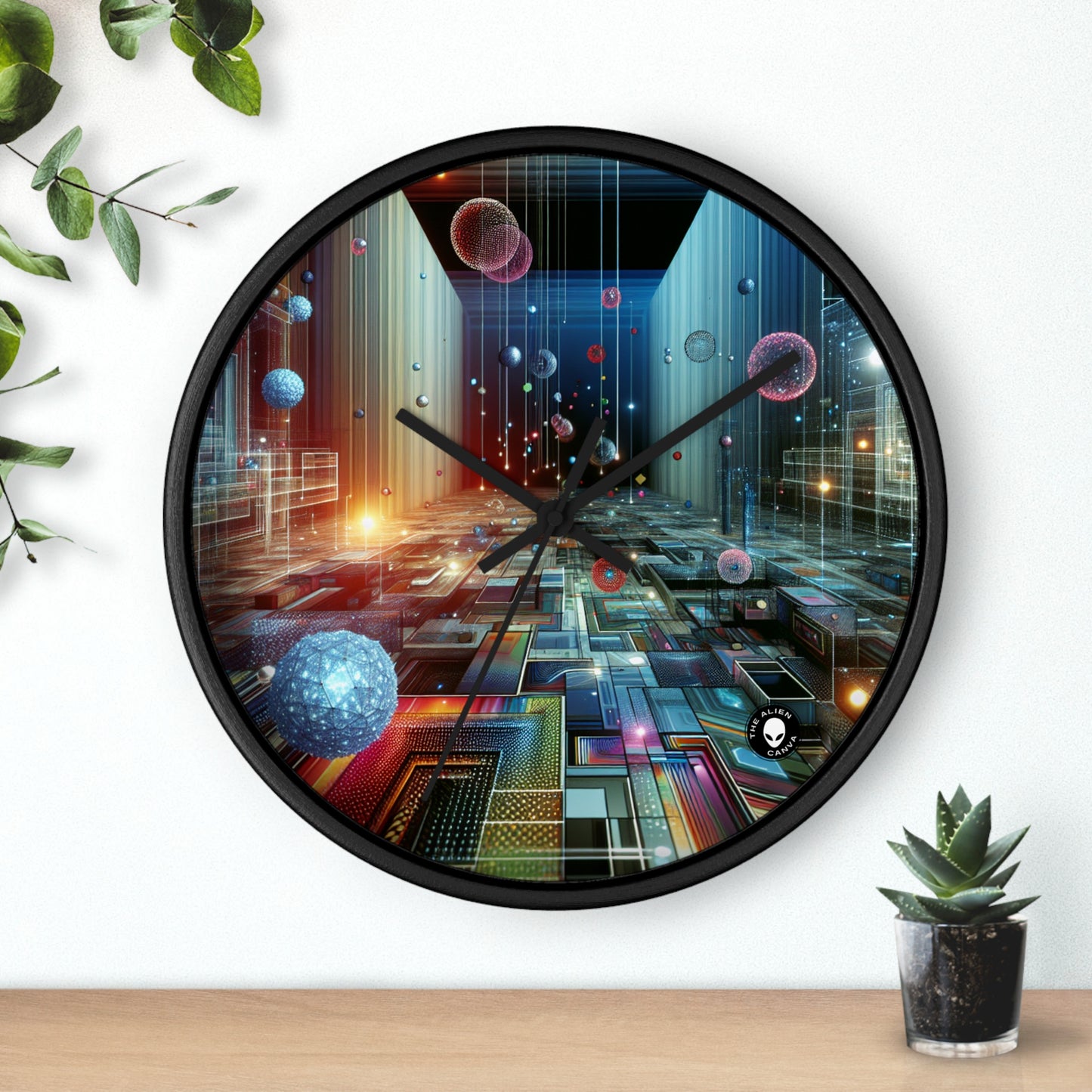 "Enchanted Oasis: A Virtual Reality Garden Experience" - The Alien Wall Clock Virtual Reality Art