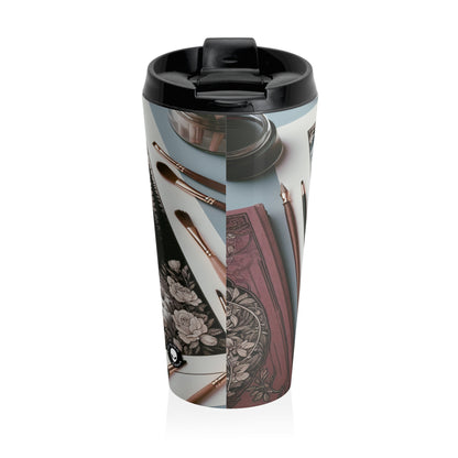 "Twilight Serenity: A Romantic Landscape" - The Alien Stainless Steel Travel Mug Romanticism