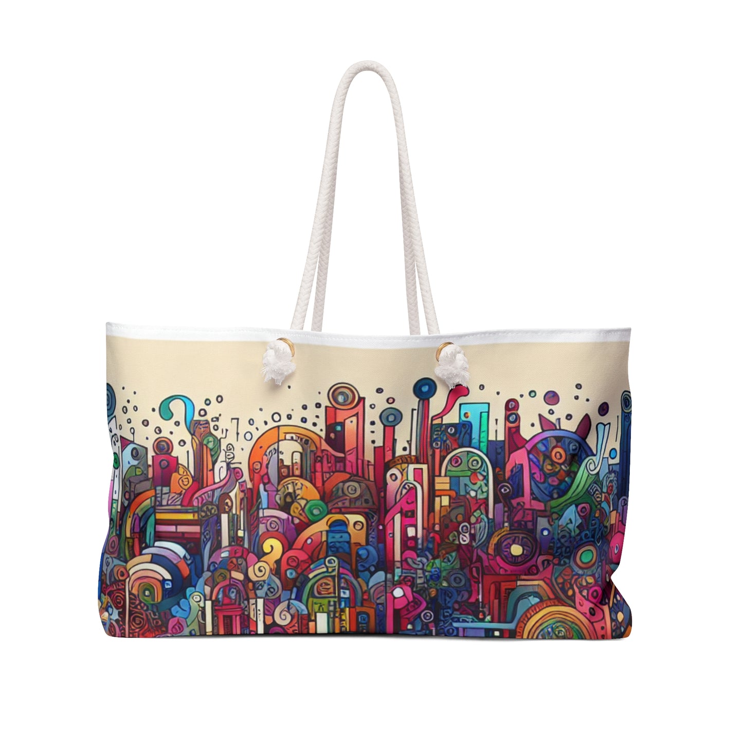 "Unidad en la diversidad: un mural de graffiti del reino animal" - The Alien Weekender Bag Graffiti Art