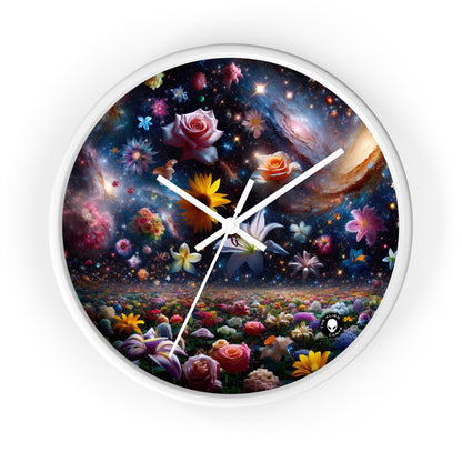 "Floral Constellations" - The Alien Wall Clock