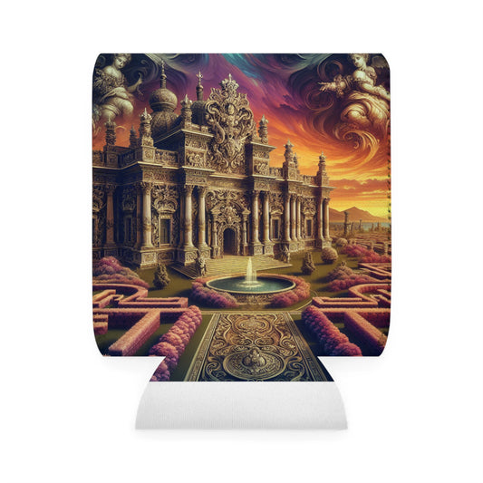 "Whimsy and Mystery: The Enchanted Masquerade in Baroque Splendor" - The Alien Can Cooler Sleeve Baroque