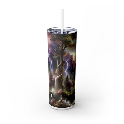 "Forêt Thunderstruck" - The Alien Maars® Skinny Tumbler avec paille 20oz