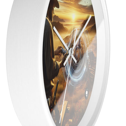 "Eternal Expressions: Portraits of Raw Emotion" - The Alien Wall Clock Photorealism