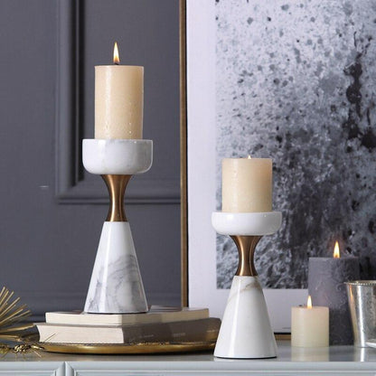 Creative Marble Hardware Candle Holder Decoration