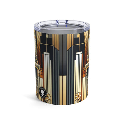 "Luxe Deco: Artistic Elegance at The Grand Hotel" - The Alien Tumbler 10oz Art Deco