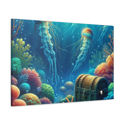 "Beneath the Waves: A Hidden Treasure" - The Alien Canva