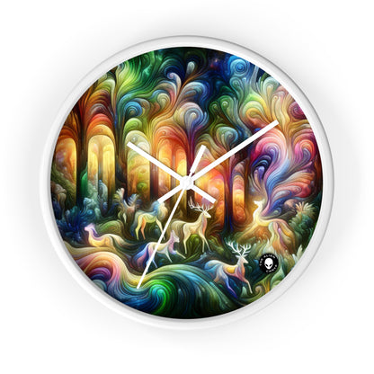 "Ethereal Enchantment: The Mystical Forest" - The Alien Wall Clock