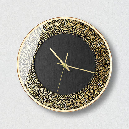 Personnalité créative horloge d'ambiance artistique en or noir