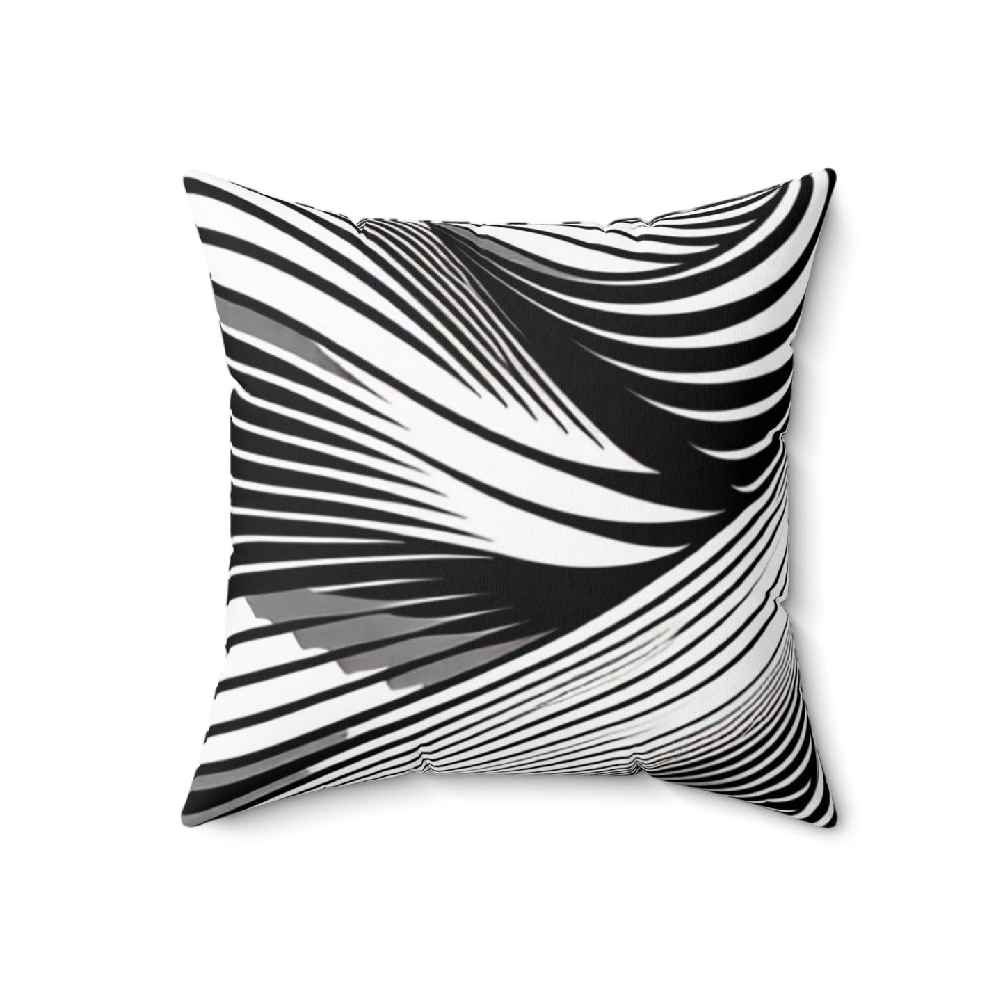 "Motion Embodied: Exploring Dynamic Illusion through Op Art"- The Alien Spun Polyester Square Pillow Op Art