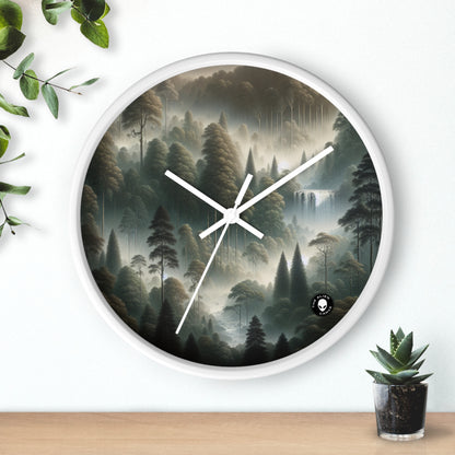 "Misty Forest Retreat" - The Alien Wall Clock