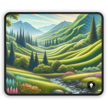 "Seasons in Serenity: An Environmental Art Journey" - The Alien Gaming Mouse Pad Arte ambiental