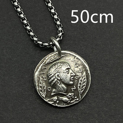 Non Fading Sterling Silver Coin Necklace