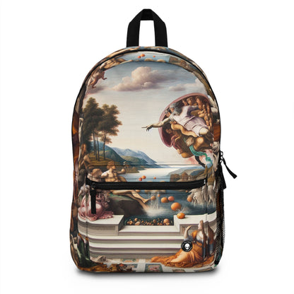 "Divine Enlightenment: A Renaissance Mythological Masterpiece" - The Alien Backpack Renaissance