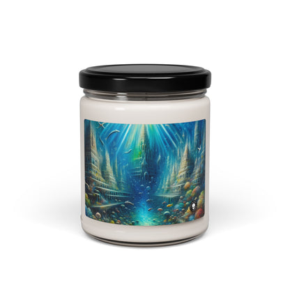 "Cité sous-marine enchantée" - Bougie parfumée au soja Alien 9oz