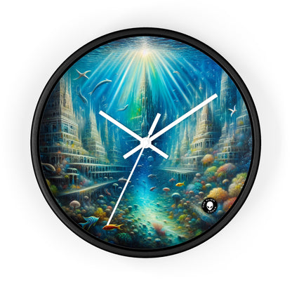 "Enchanted Underwater City" - The Alien Wall Clock