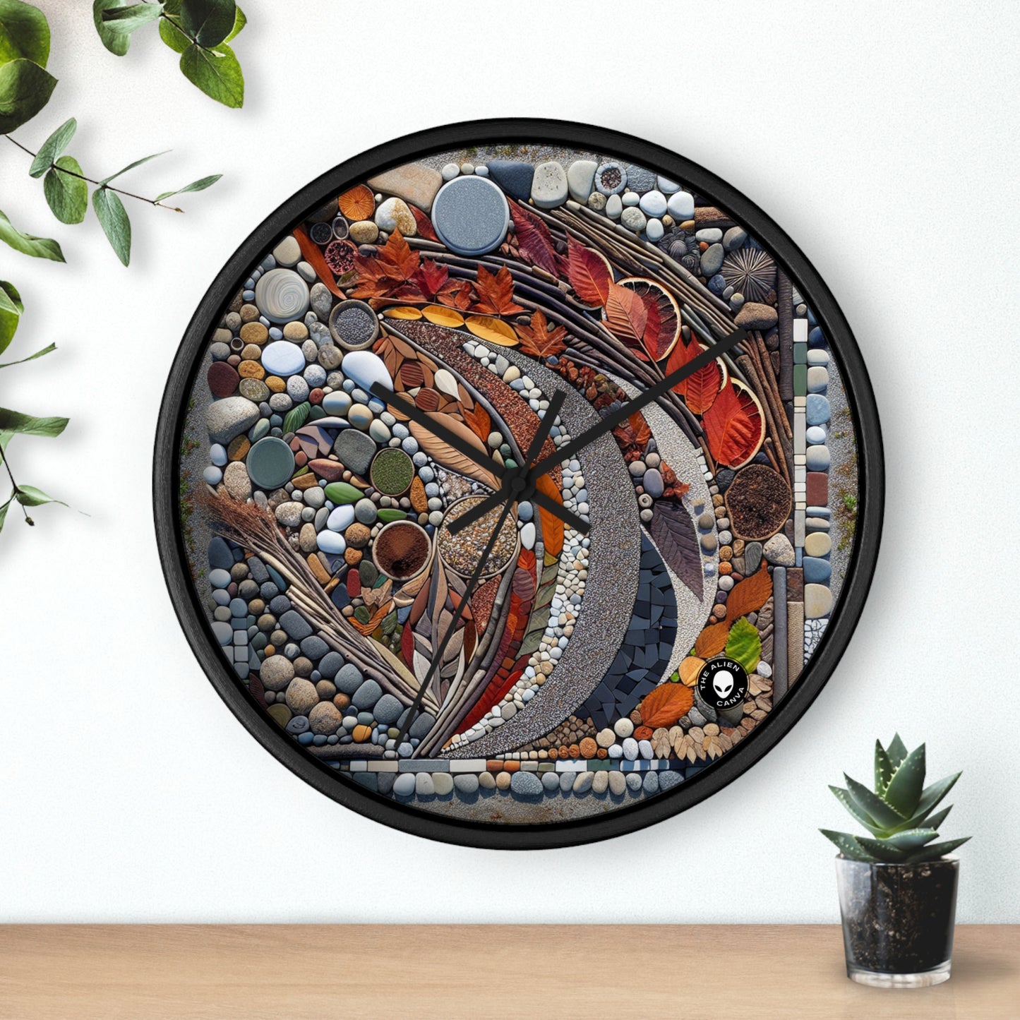 "Nature's Urban Canvas" - The Alien Wall Clock Land Art