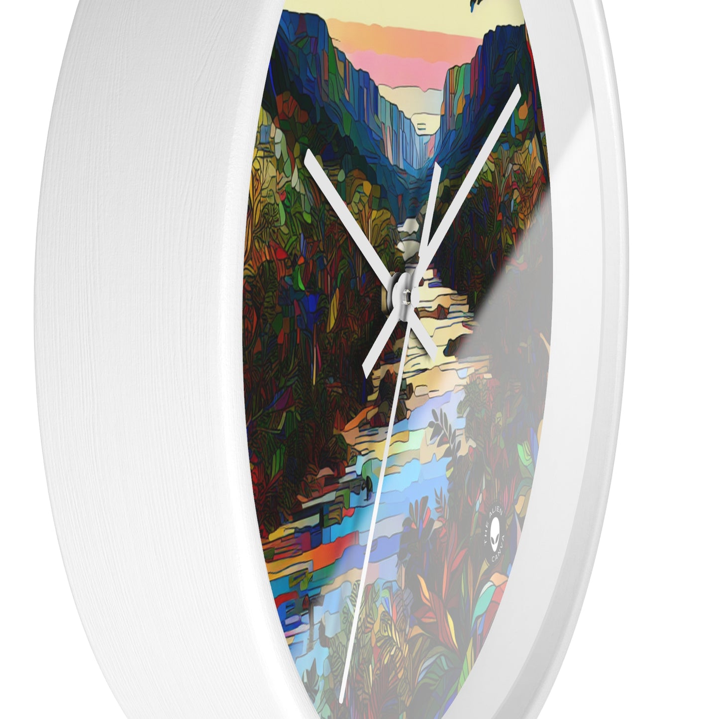 "Amazonian Kaleidoscope" - The Alien Wall Clock