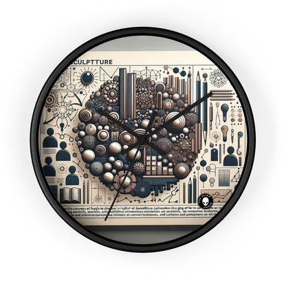 "Community Canvas: A Living Art Installation" - The Alien Wall Clock Social Sculpture