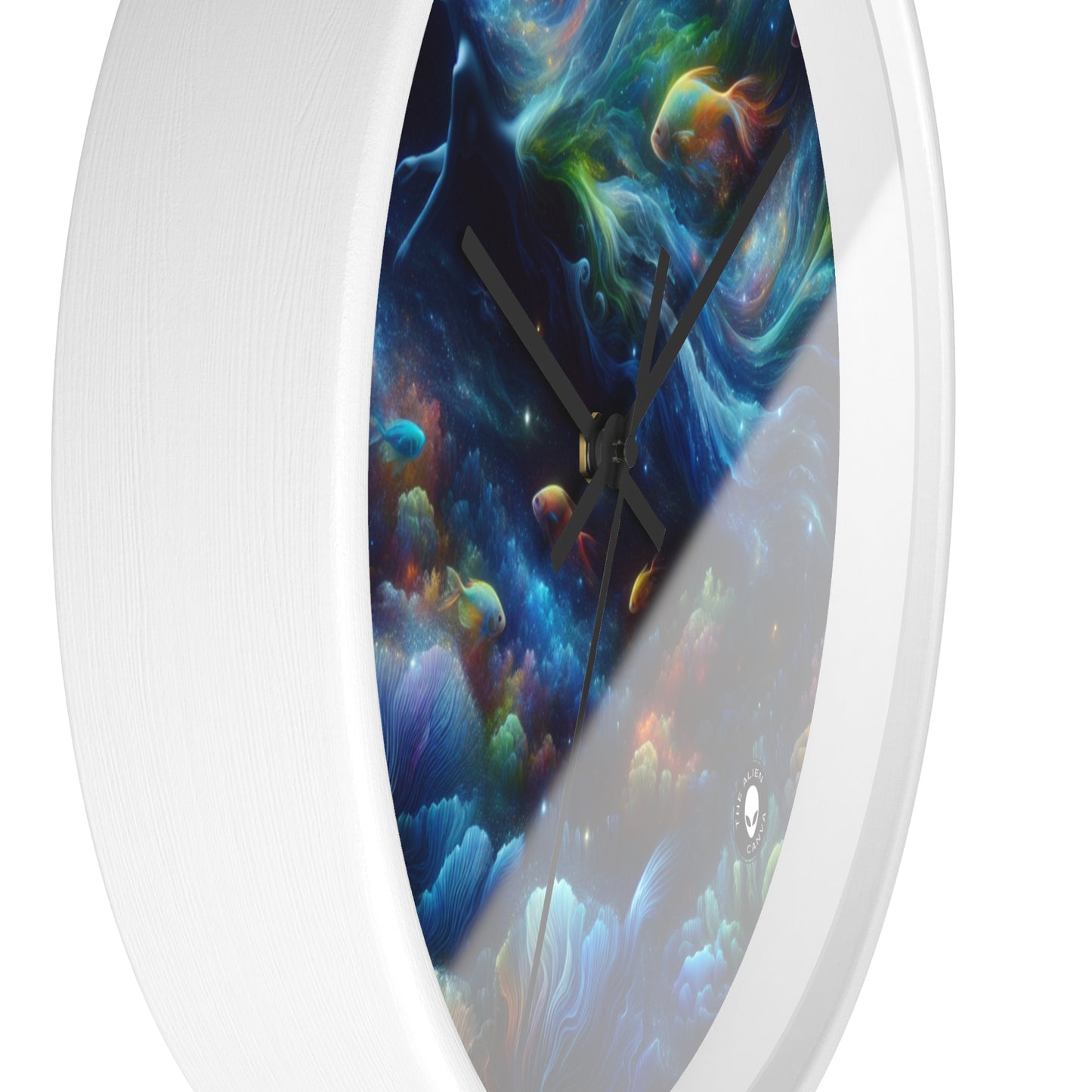 "Enchantment Under the Stars: A Mystical Underwater Journey" - The Alien Wall Clock