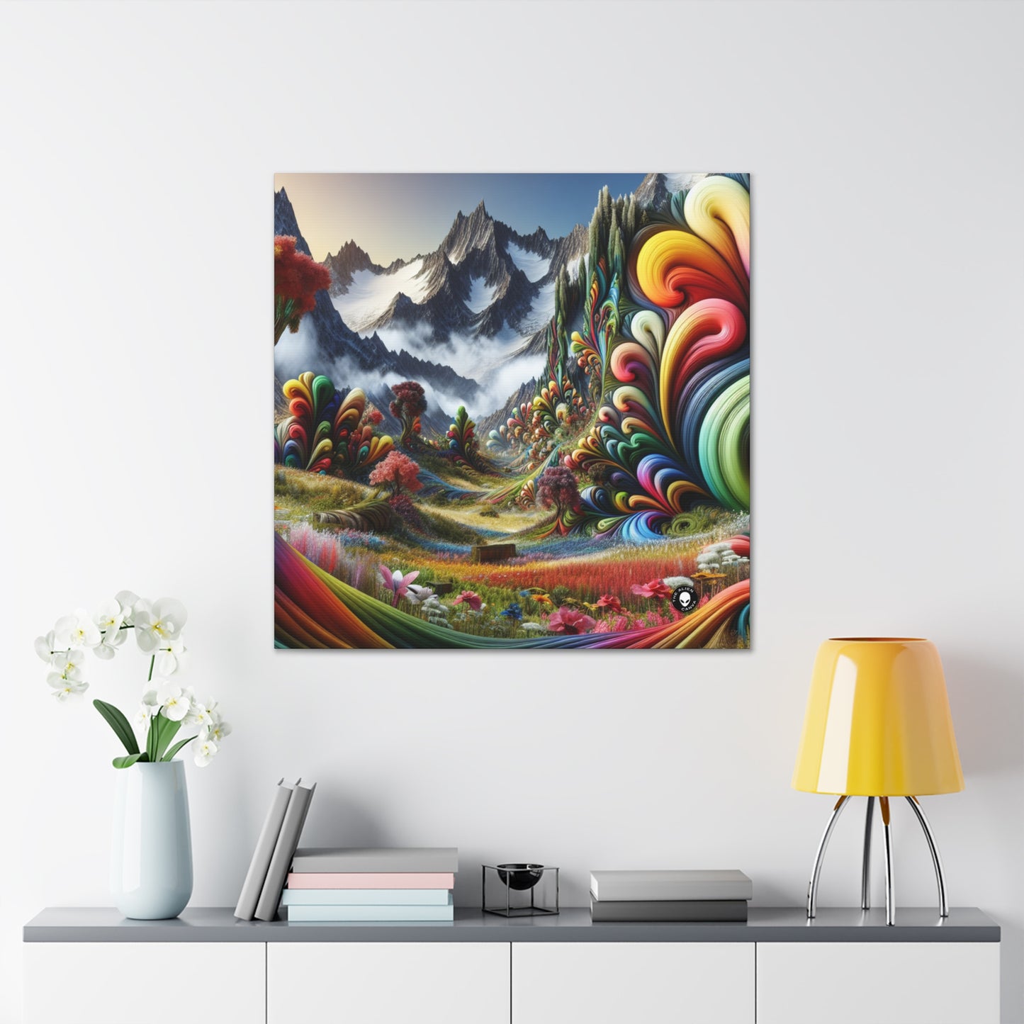 "Candy Mountains and Whimsical Valleys" - The Alien Canva