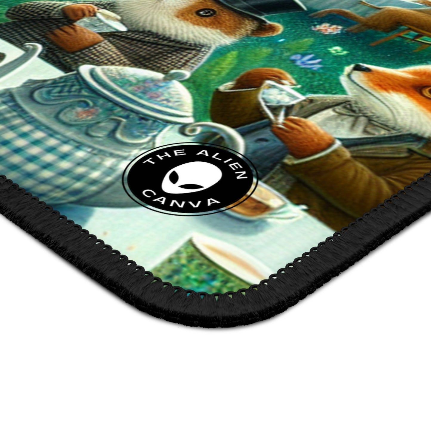 "Enchanted Moonlit Tea Party in the Forest" - The Alien Gaming Mouse Pad