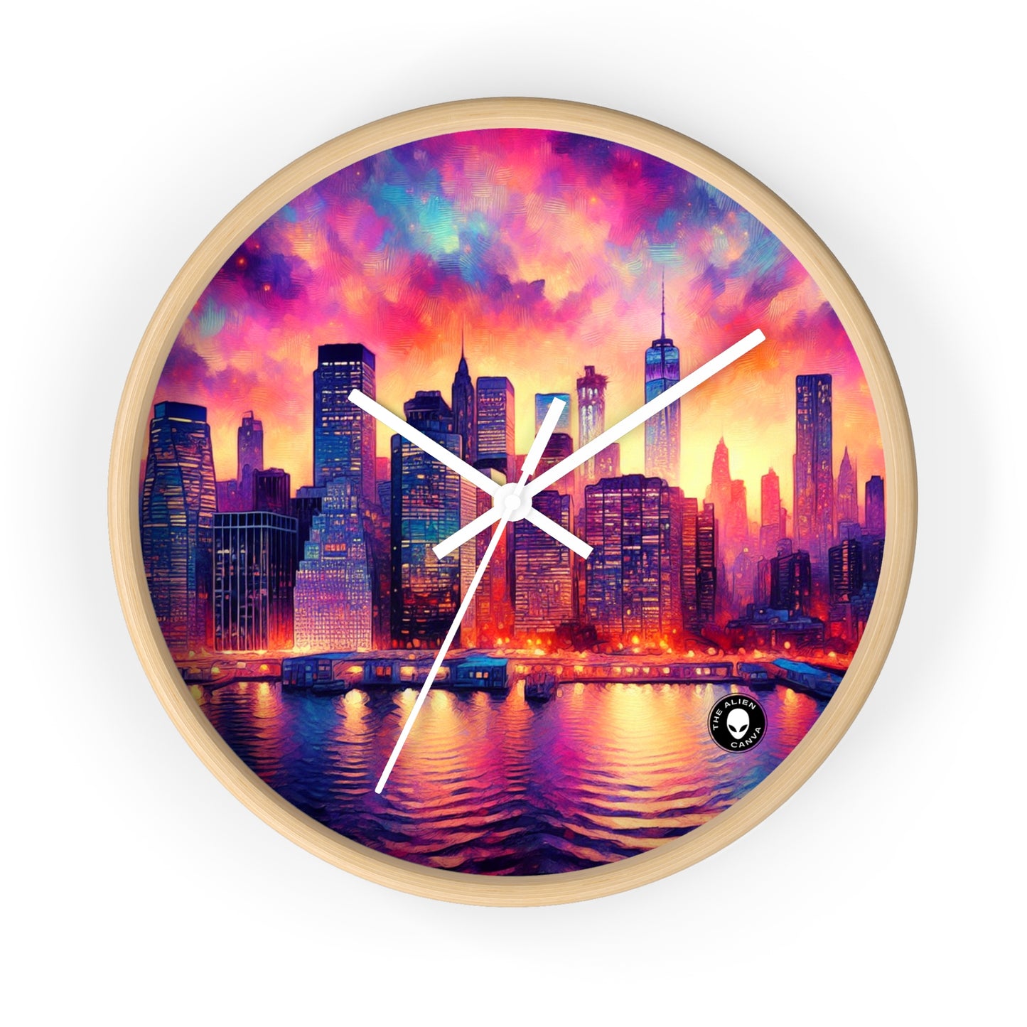 Hidden Oasis: A Spontaneous Impressionism Masterpiece in Vibrant Hues - The Alien Wall Clock Impressionism